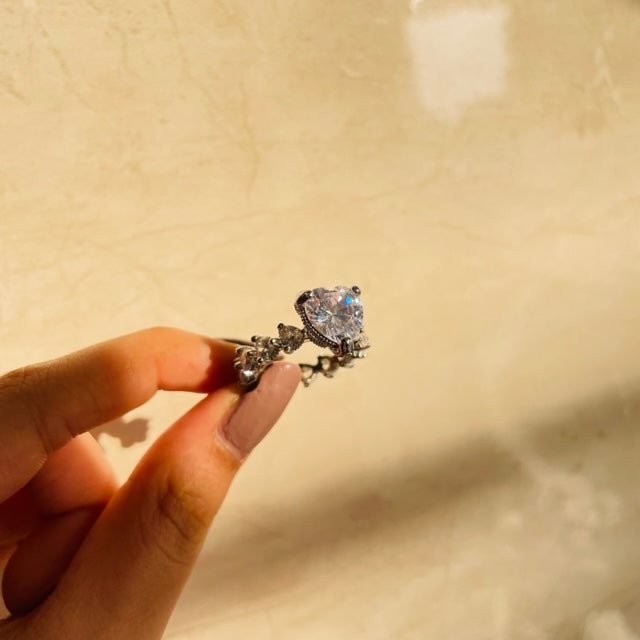 Icy Heart Ring