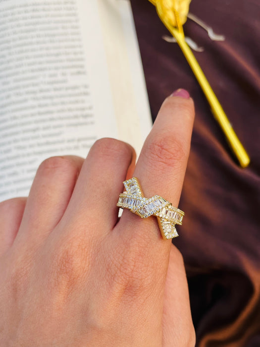 Tangled Crystal Ring