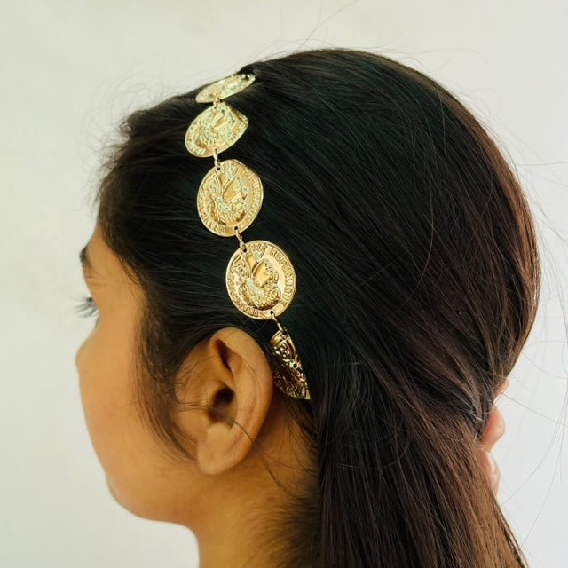 Cleopatra Coin Headband