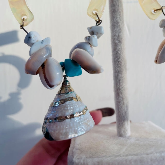 Oceana Cowrie Handmade Earrings