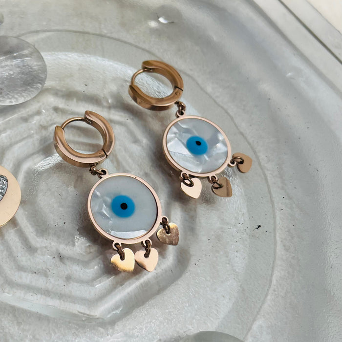 Serene Evil Eye Earrings