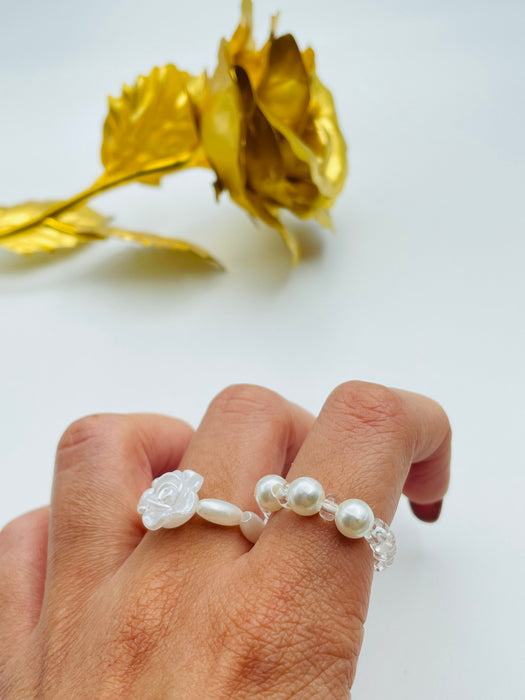 Bloom Pearl Ring Set