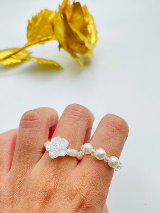 Bloom Pearl Ring Set