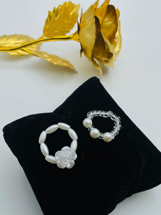 Bloom Pearl Ring Set