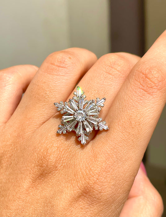 Snowflake Rotating Ring